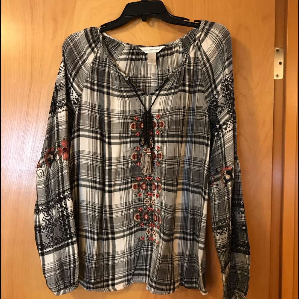 Flannel tie shirt